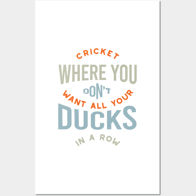 Funny Cricket Pun for Cricket Player Wall Art by whyitsme